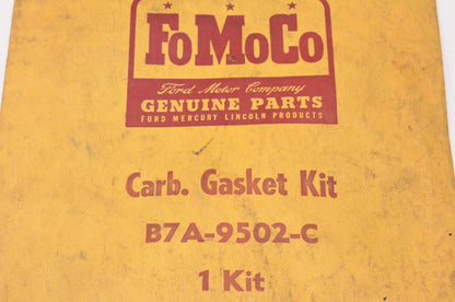 New OEM Ford B7A-9502-C Carburetor Gasket Kit NOS