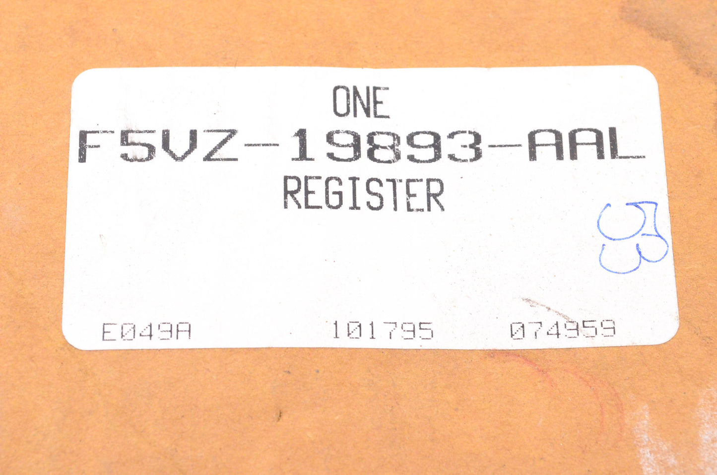 New OEM Ford F5VZ-19893-AAL Air Vent Register Assembly NOS
