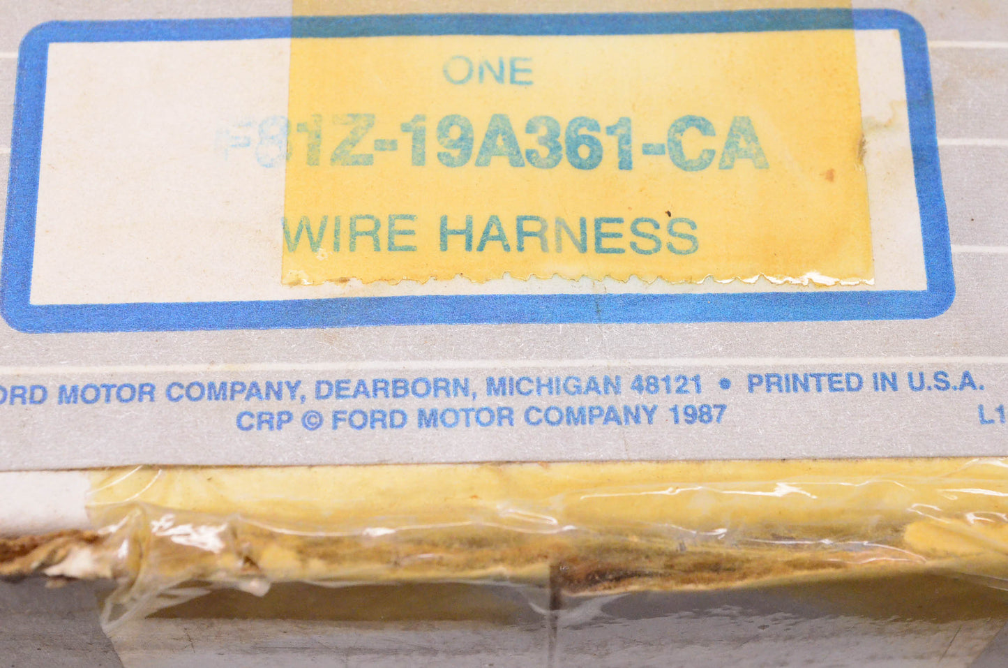 New OEM Ford F81Z-19A361-CA Wiring Harness Kit NOS
