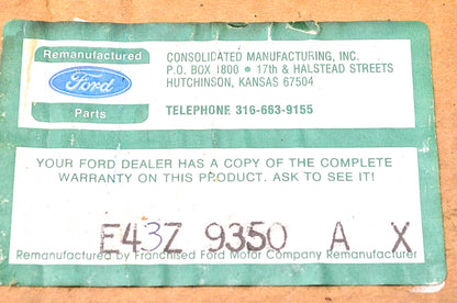 New OEM Ford E43Z-9350-AX Remanufactured Fuel Pump NOS