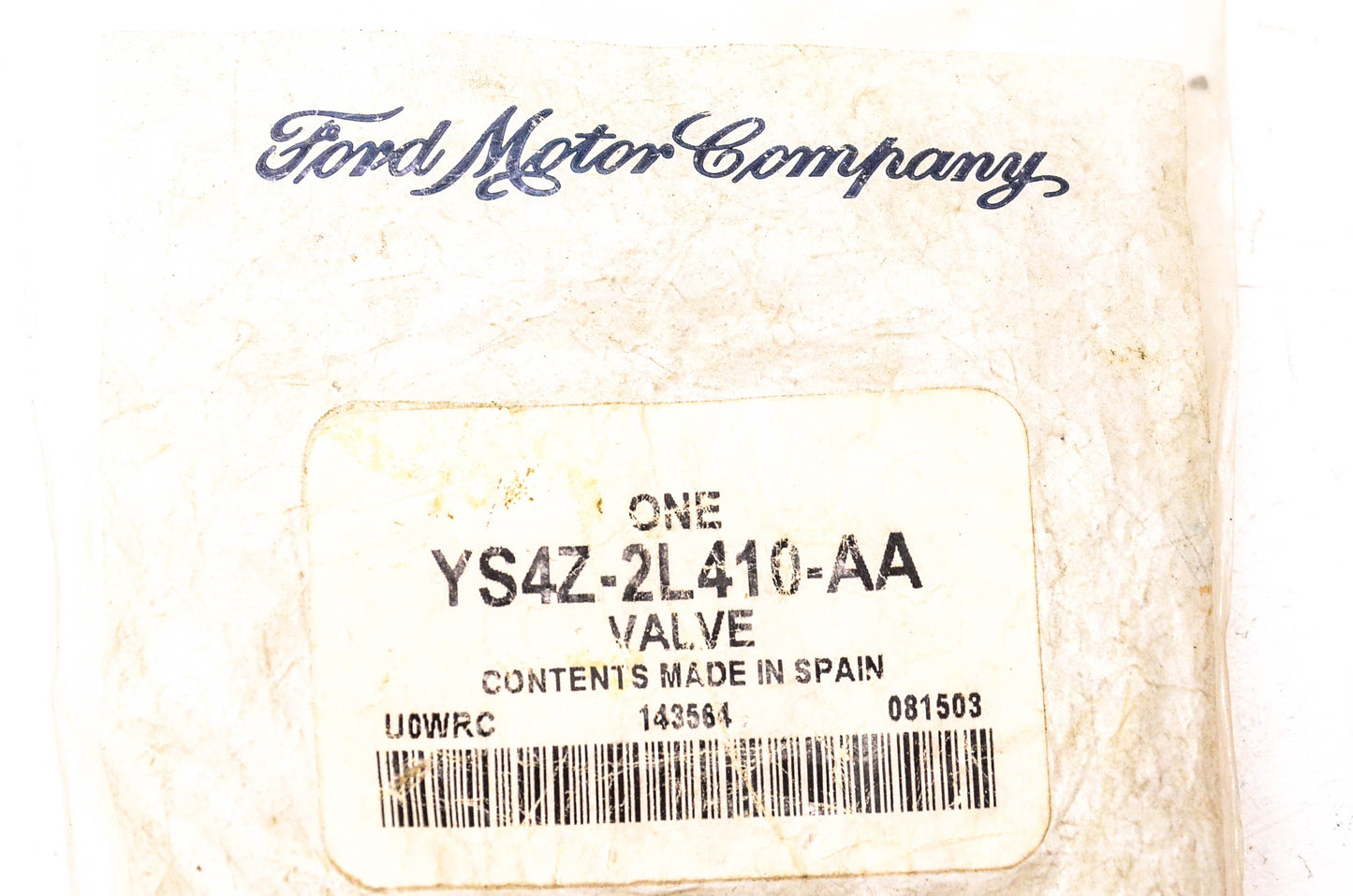 New OEM Ford YS4Z-2L410-AA Brake Valve NOS