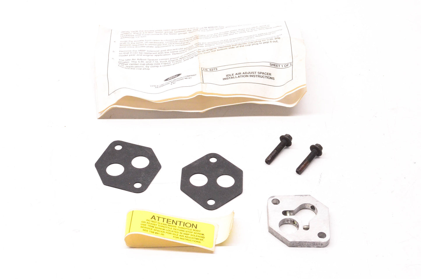 New OEM Ford F2PZ-9F939-A Throttle Idle Air Control Adjuster Kit NOS