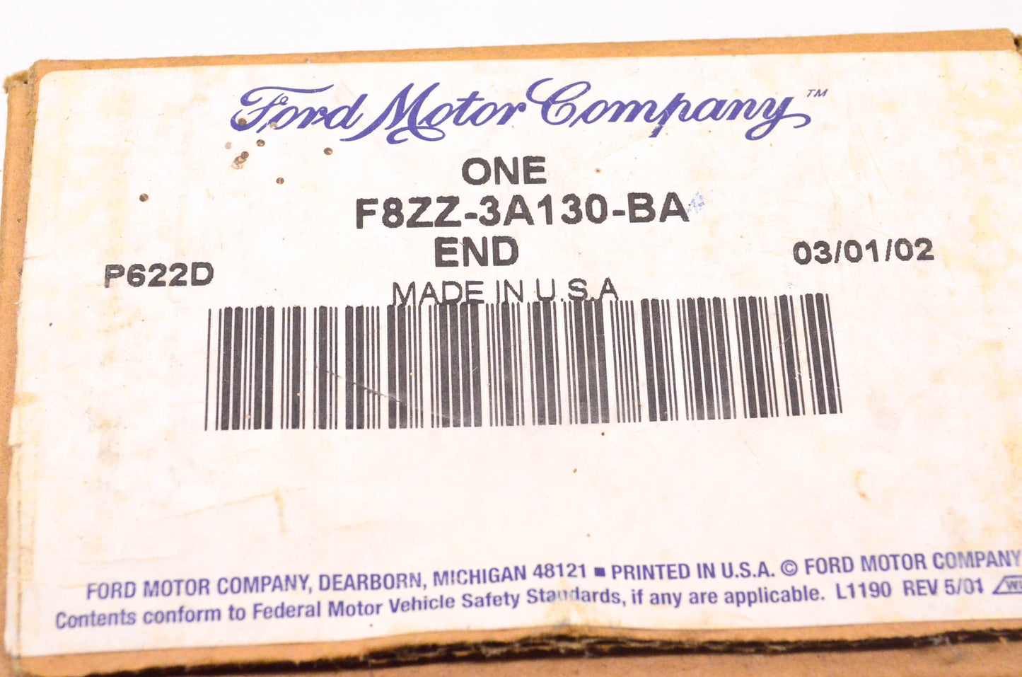 New OEM Ford F8ZZ-3A130-BA Tie Rod End NOS