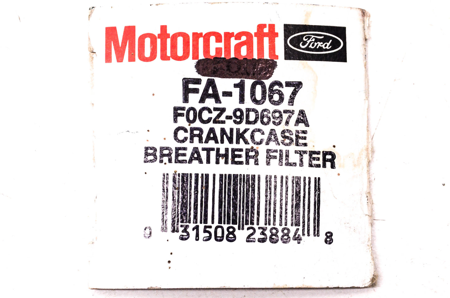 Motorcraft FA-1067, F0CZ-9D697-A Crankcase Breather Filter NOS