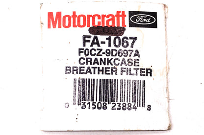 Motorcraft FA-1067, F0CZ-9D697-A Crankcase Breather Filter NOS