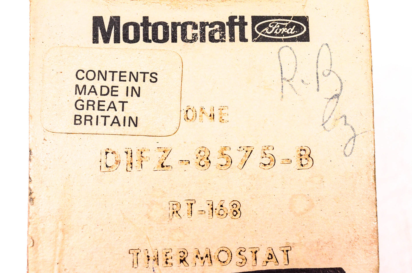 Motorcraft D1FZ-8575-B, RT-168 Thermostat NOS