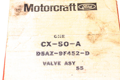 Motorcraft CX-50-A, D5AZ-9F452-D Valve Assembly NOS