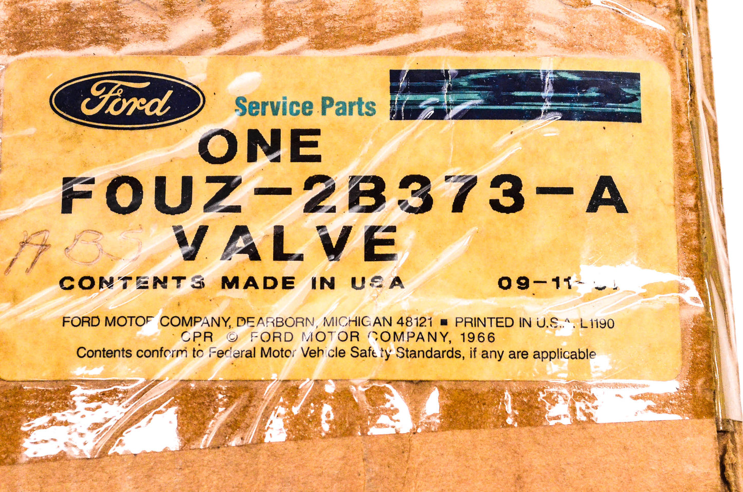 New OEM Ford F0UZ-2B373-A, FOUZ-2B373-A ABS Valve NOS