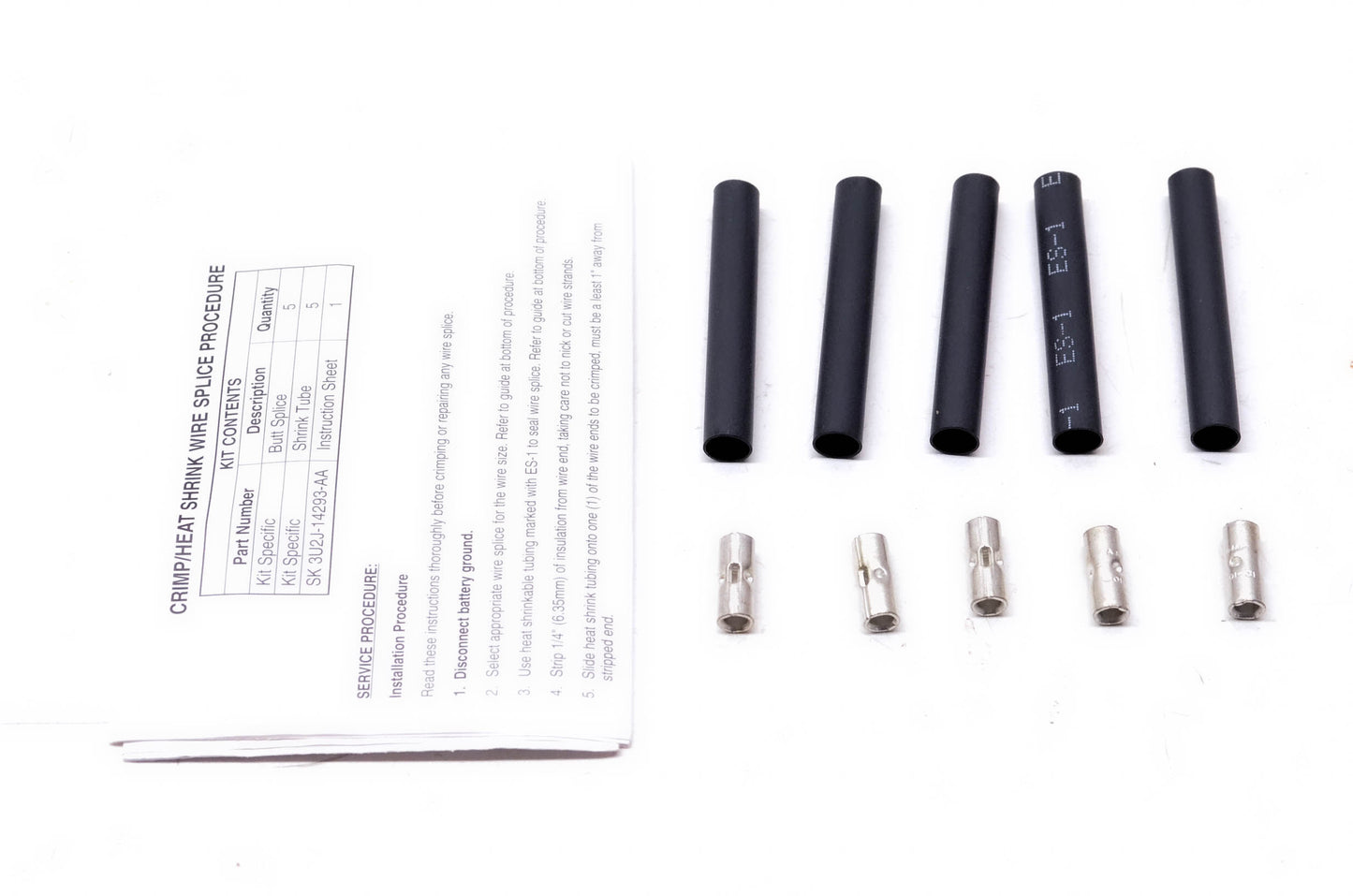 Motorcraft WT-56816, 3U2Z-14A088-CA Wiring Shrink Tube & Splice Kit NOS