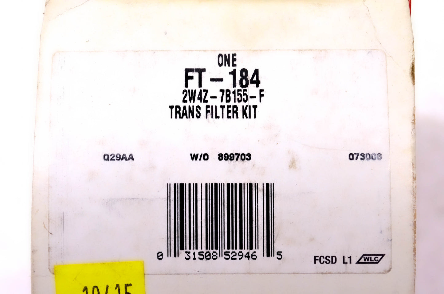Motorcraft FT-184, 2W4Z-7B155-F Transmission Filter Kit NOS