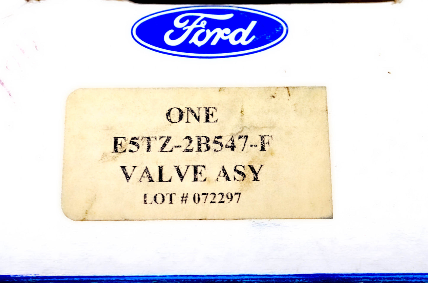 New OEM Ford E5TZ-2B547-F Valve NOS