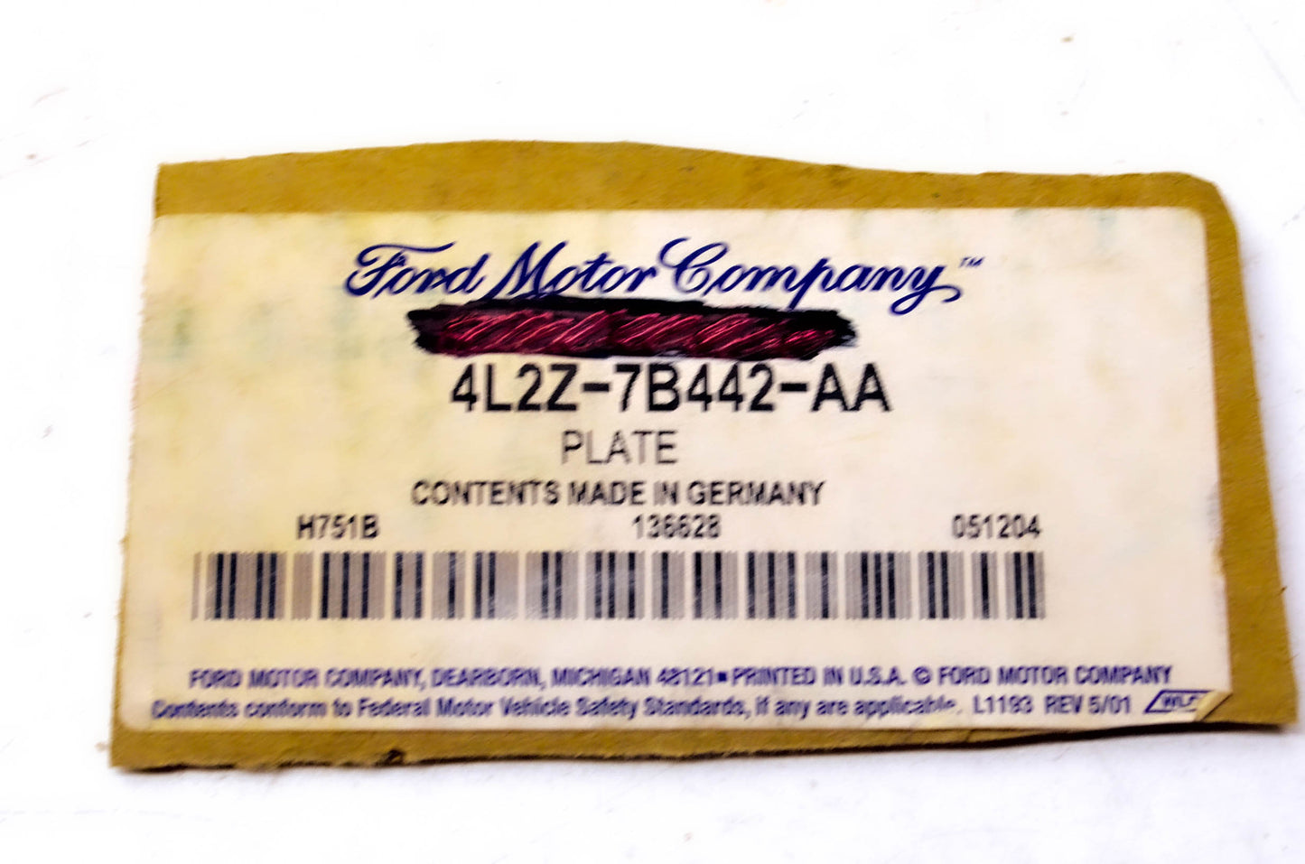 New OEM Ford 4L2Z-7B442-AA Transmission Clutch Plate NOS