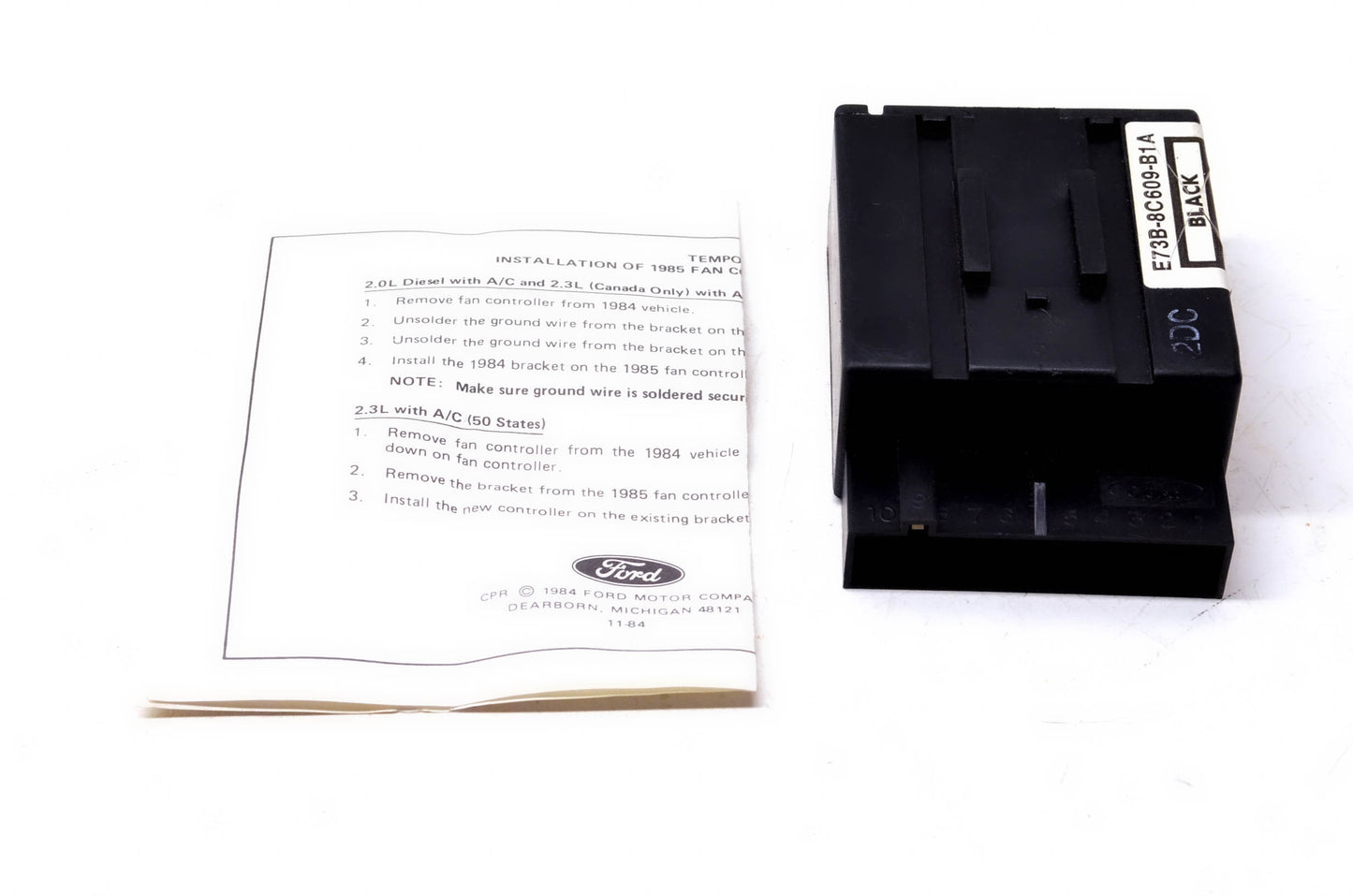 New OEM Ford E73Z-8B658-B Engine Cooling Fan Control NOS
