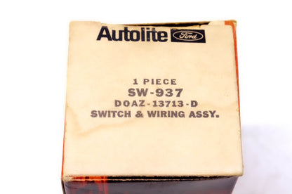Autolite SW-937, D0AZ-13713-D, DOAZ-13713-D Switch & Wiring Assembly NOS