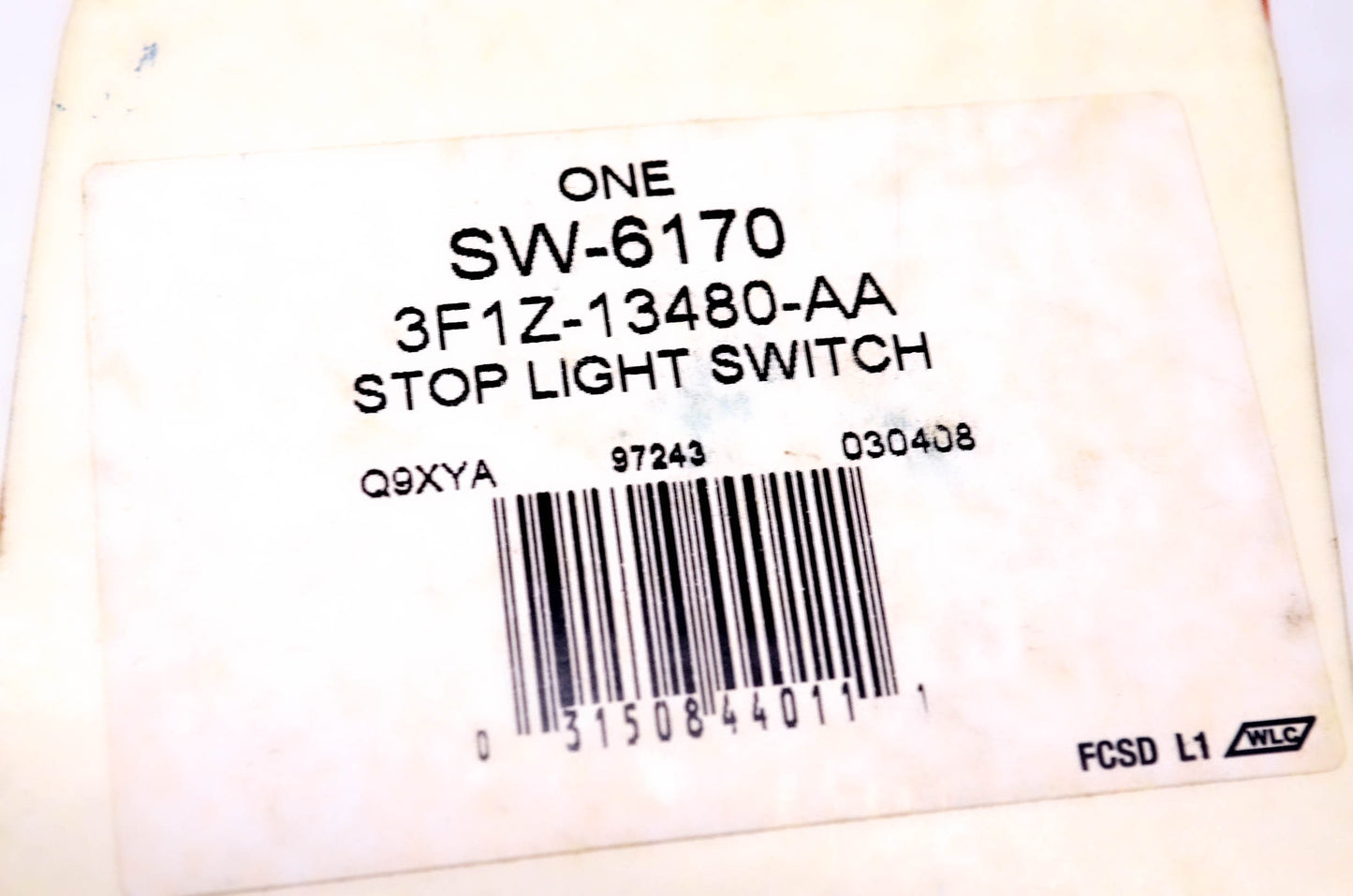 Motorcraft SW-6170, 3F1Z-13480-AA Brake Light Switch NOS