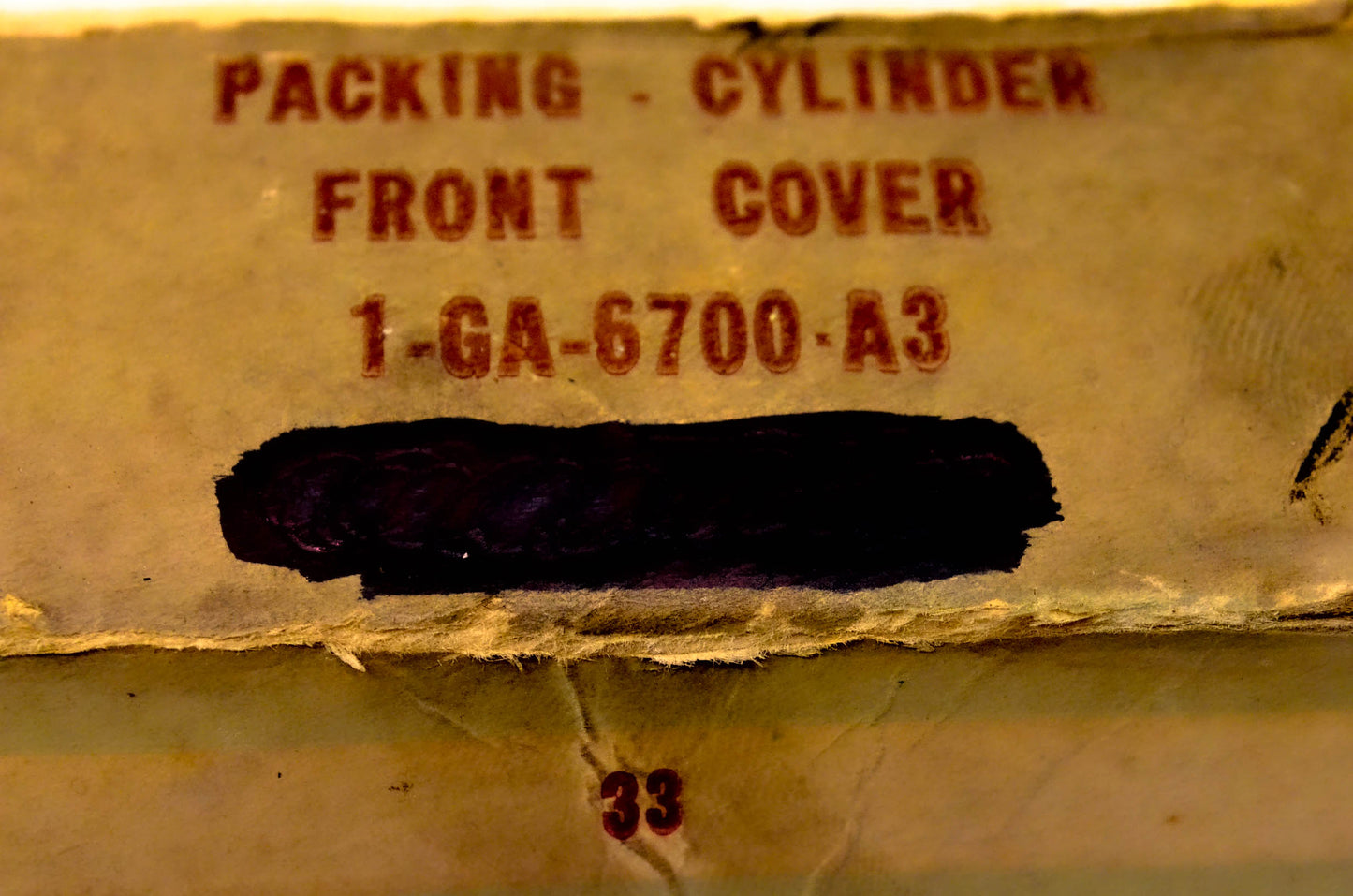 New OEM Ford 1-GA-6700-A3 Packing Cylinder Front Cover NOS