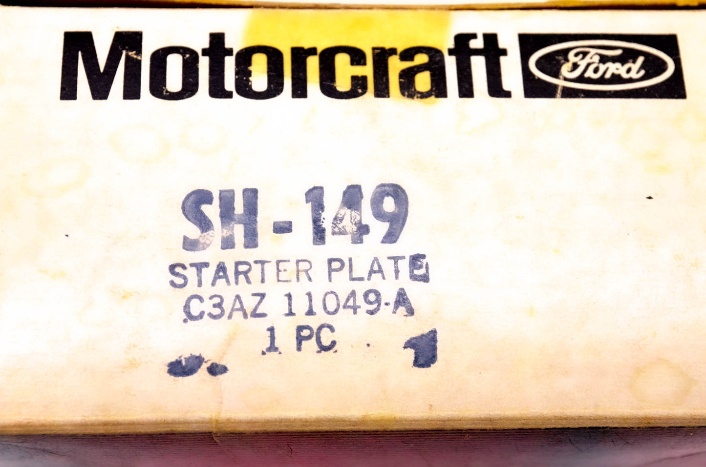 Motorcraft SH-149, C3AZ-11049-A Starter Plate NOS