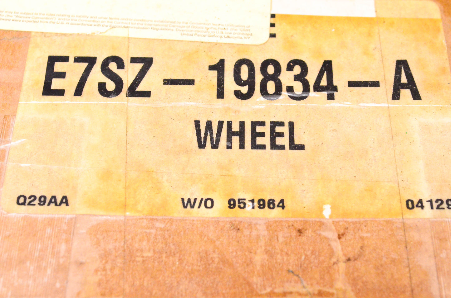 New OEM Ford E7SZ-19834-A Blower Motor Wheel NOS
