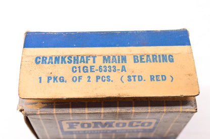 New OEM Ford C1GE-6333-A Crankshaft Main Bearing Qty 2 NOS
