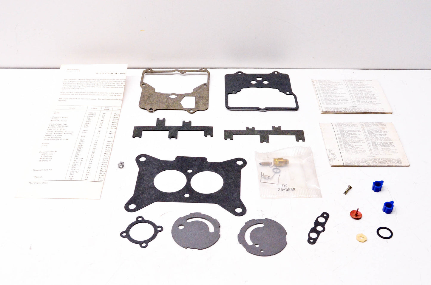 Motorcraft CT-499D, D4AZ-9A586-A Carburetor Tune-Up Kit NOS