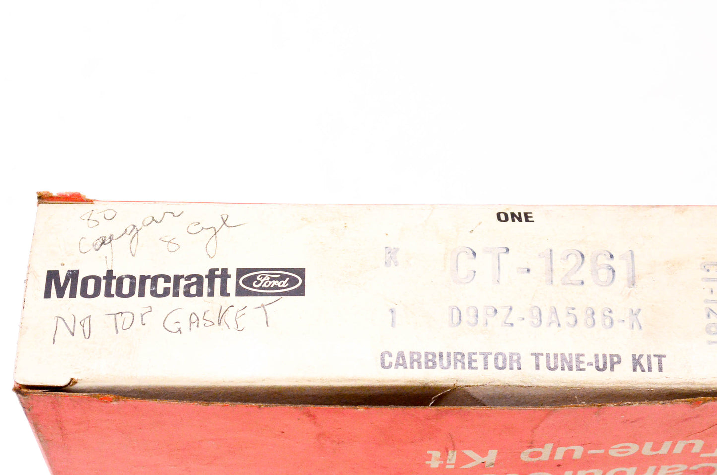 Motorcraft CT-1261, D9PZ-9A586-K Carburetor Tune-Up Kit NOS