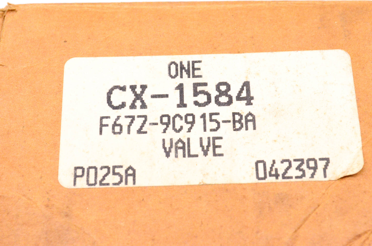 Motorcraft CX-1584, F67Z-9C915-BA Valve NOS
