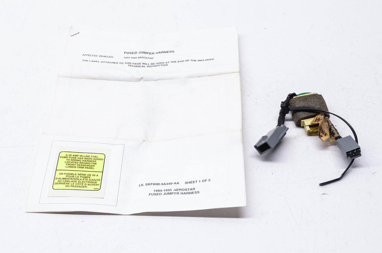 New OEM Ford F89Z-9A340-CA Wiring Assembly NOS