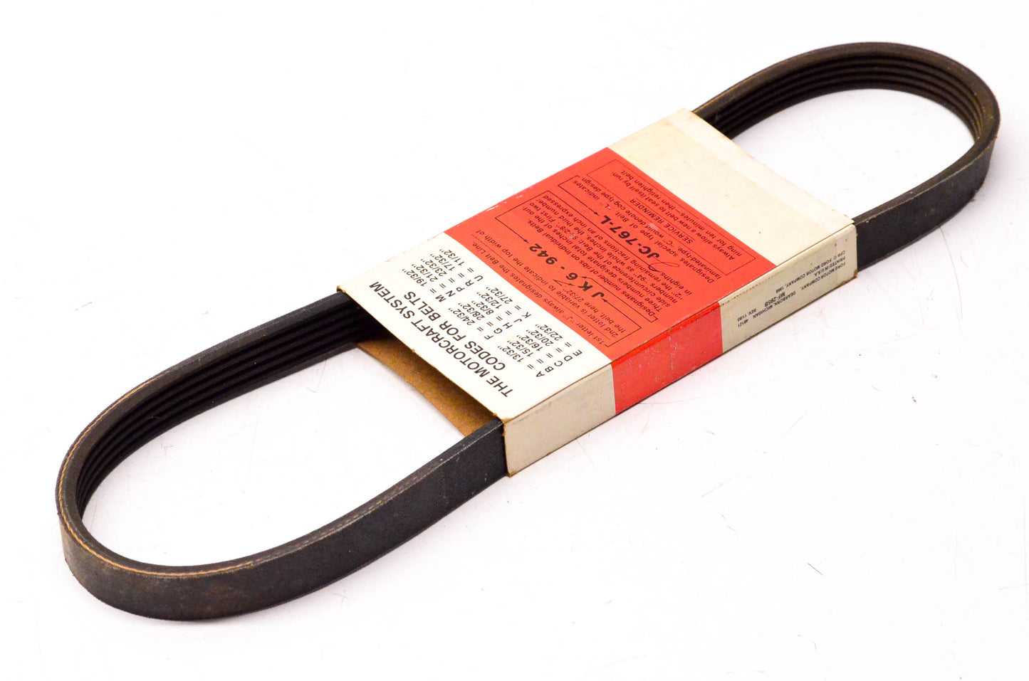 Motorcraft JK5-332, E2FZ-8620-B Belt NOS