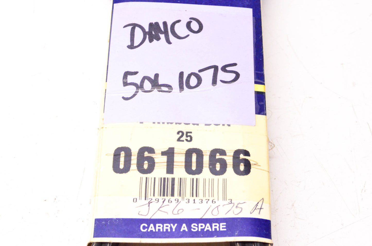 Dayco 5061075, JK6-1075-A Belt NOS