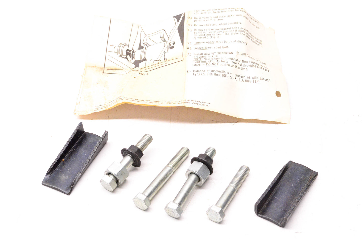 Autoware 32211 Rear Wheel Camber Adjustment Kit NOS