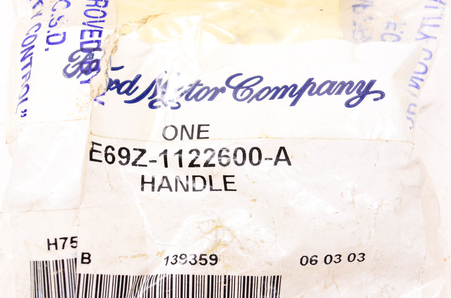 New OEM Ford E69Z-1122600-A Interior Door Handle NOS