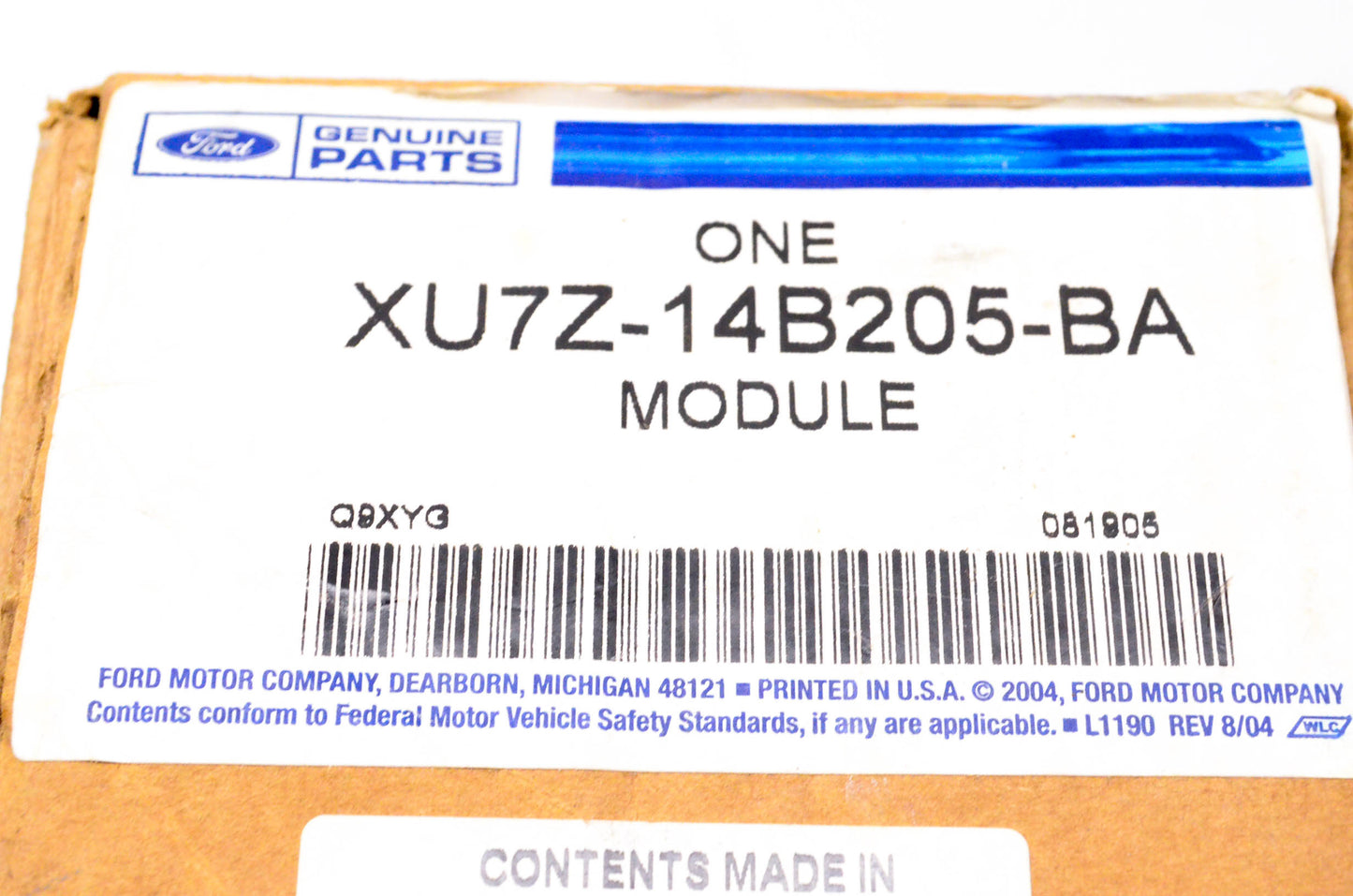 New OEM Ford XU7Z-14B205-BA Body Control Module NOS
