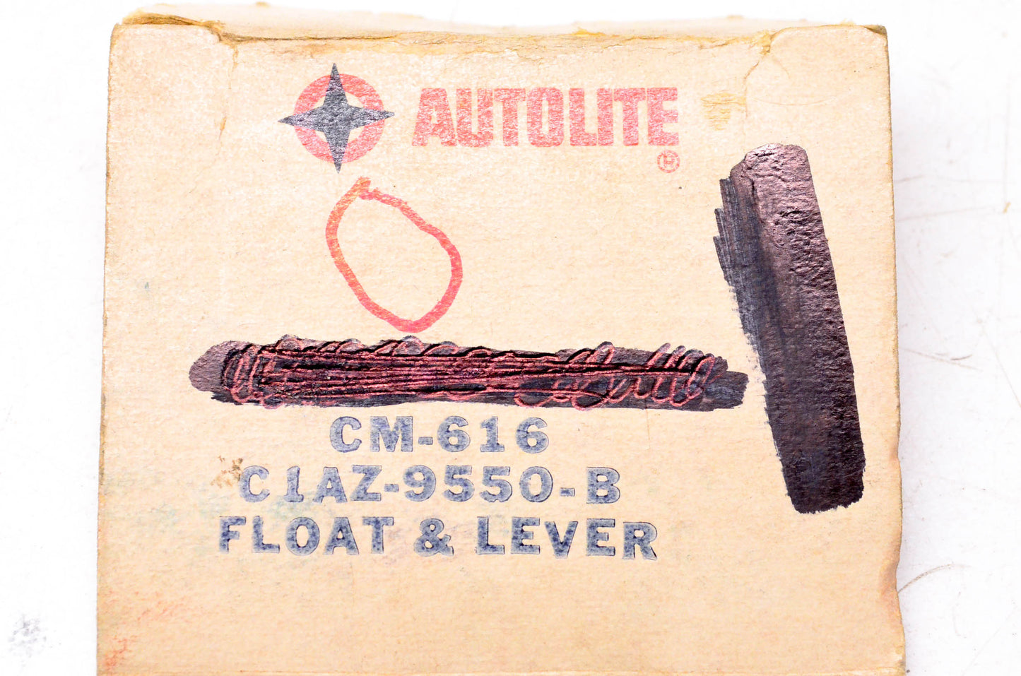 Autolite CM-616, C1AZ-9550-B Float & Lever NOS