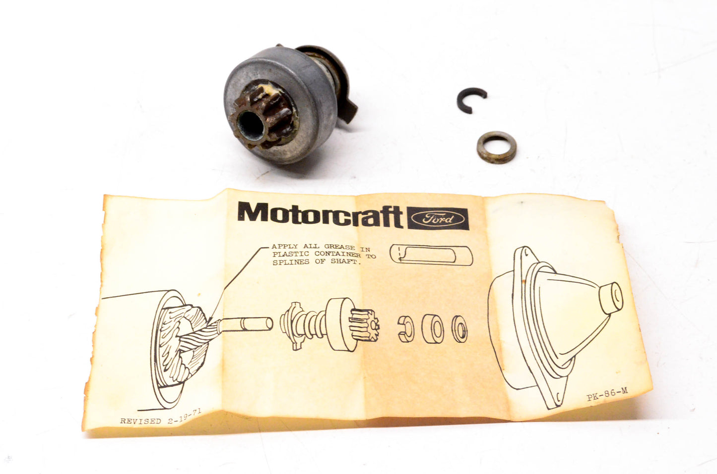 Motorcraft SD-165, C4DZ-11350-B Starter Drive Kit NOS