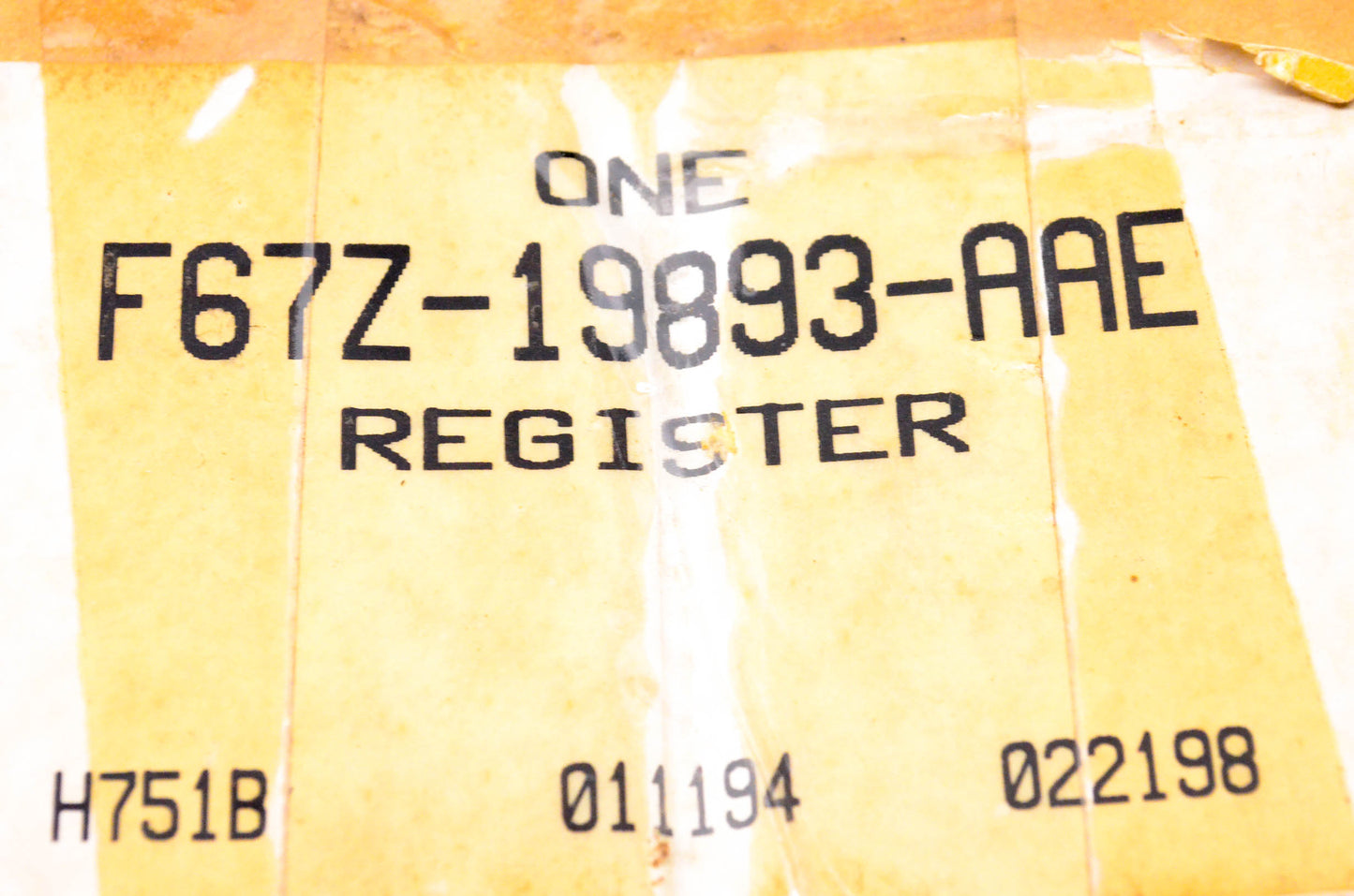 New OEM Ford F67Z-19893-AAE Dash Vent Louver NOS