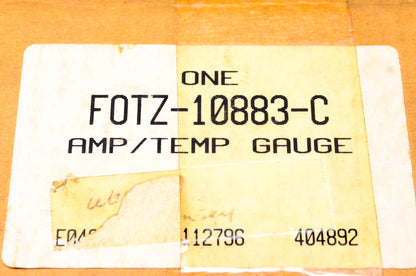 New OEM Ford FOTZ-10883-C, F0TZ-10883-C Battery & Temperature Gauge Assembly NOS