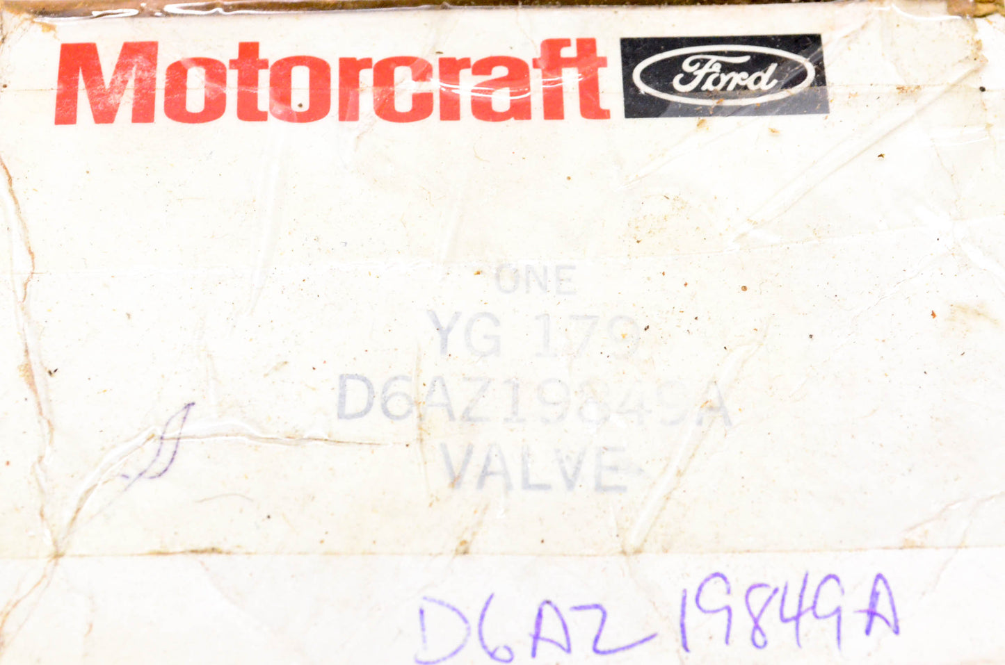 Motorcraft YG-179, D6AZ-19849-A Evaporator Expansion Valve NOS