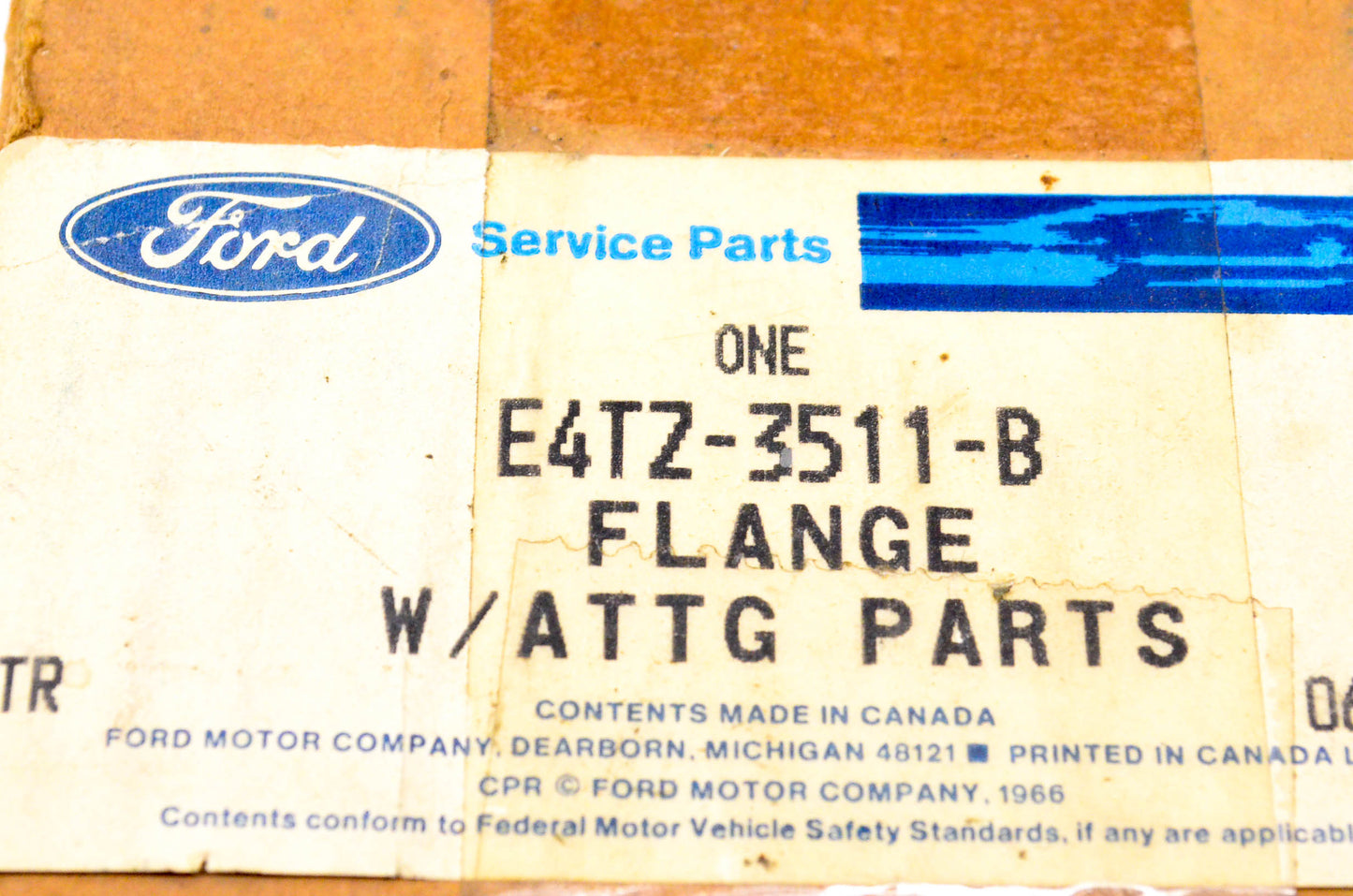 New OEM Ford E4TZ-3511-B Steering Column Flange NOS