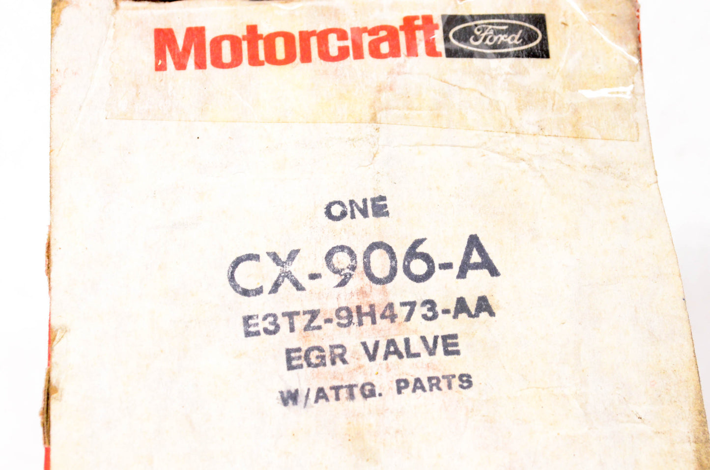 Motorcraft CX-906-A, E3TZ-9H473-AA EGR Valve NOS