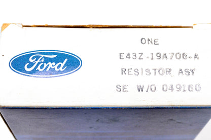 New OEM Ford E43Z-19A706-A Resistor Assembly NOS