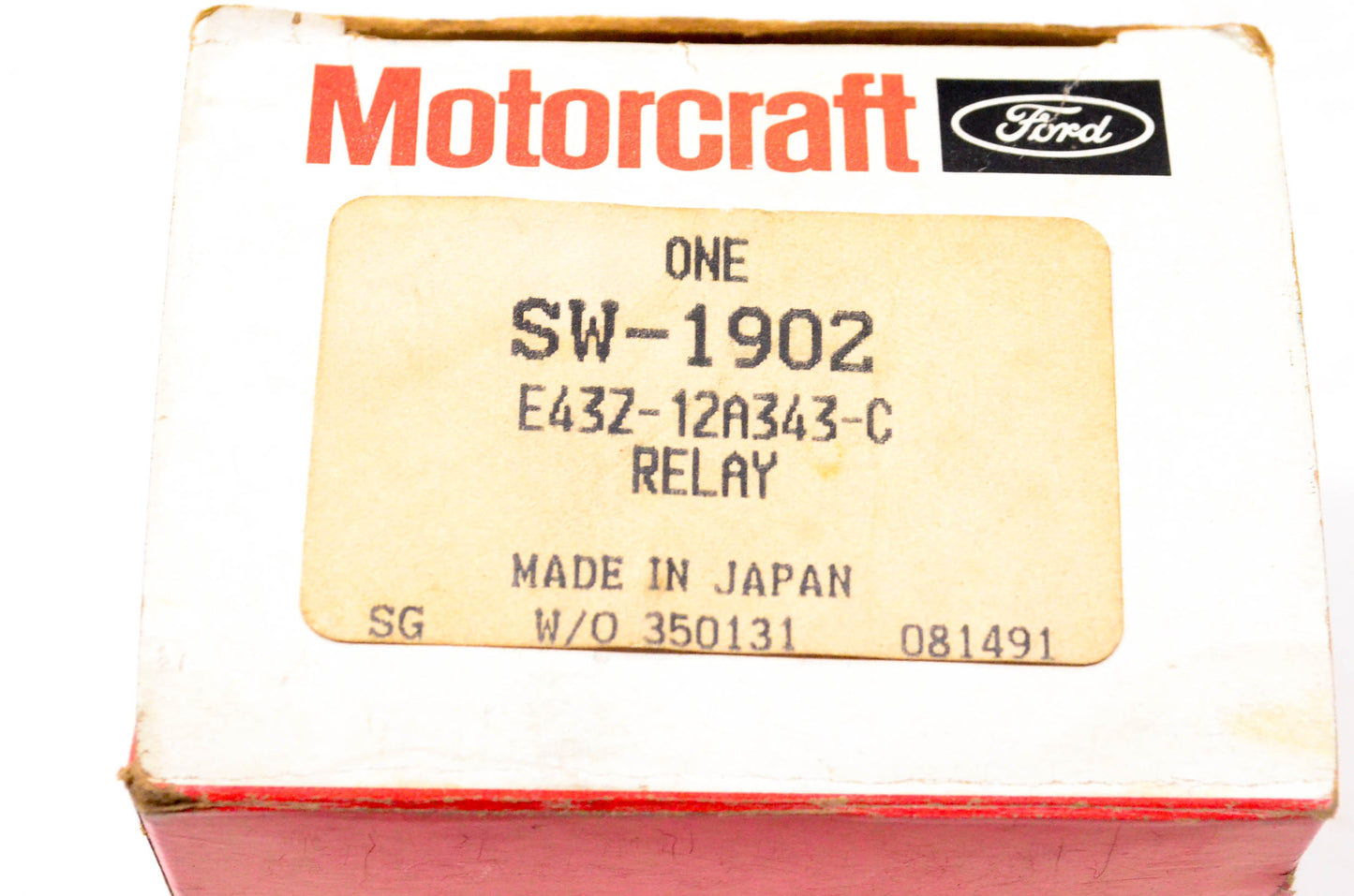 Motorcraft SW-1902, E43Z-12A343-C Glow Plug Relay NOS