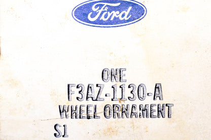 New OEM Ford F3AZ-1130-A Wheel Ornament NOS