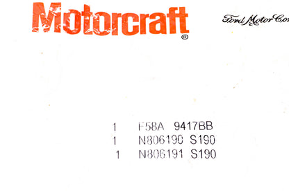 Motorcraft F58A-9417-BB, N806190-S190, N806191-S190 Gasket & Retainer Kit NOS