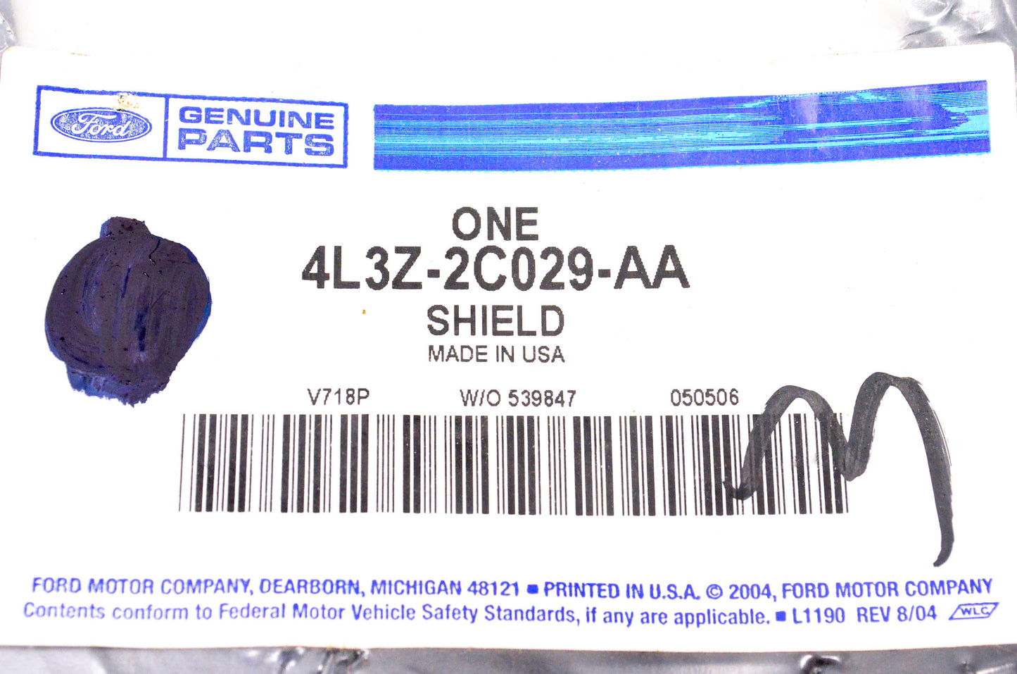 New OEM Ford 4L3Z-2C029-AA Brake Disc Splash Shield Kit NOS