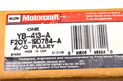 Motorcraft YB-413-A, F20Y-19D784-A, F2OY-19D784-A A/C Clutch Pulley NOS