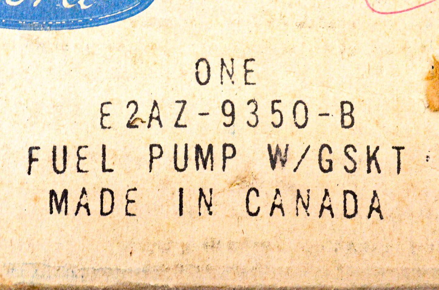 New OEM Ford E2AZ-9350-B Fuel Pump & Gasket NOS