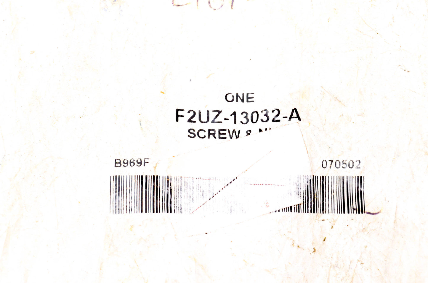New OEM Ford F2UZ-13032-A Screw & Nut NOS