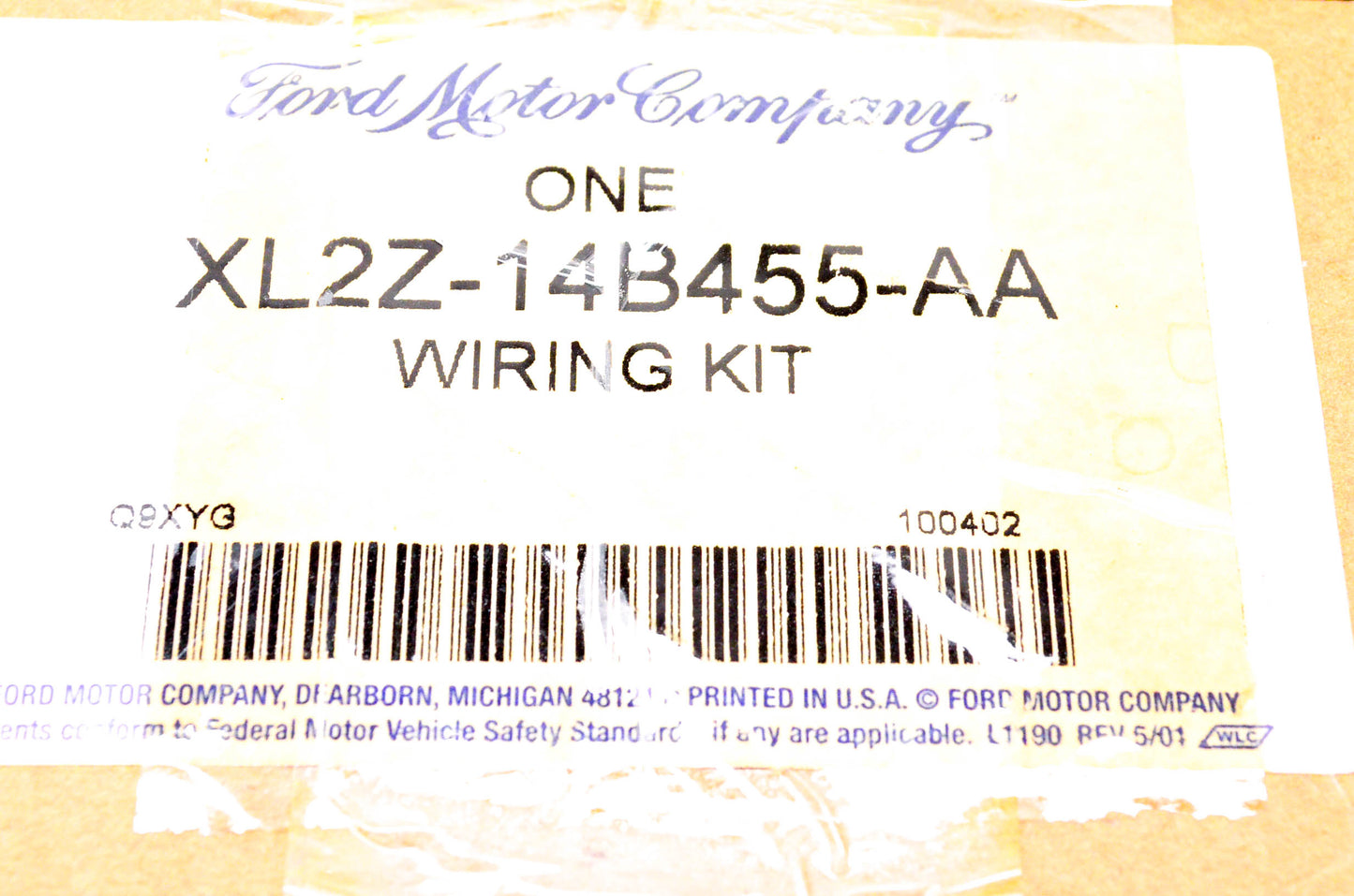 New OEM Ford XL2Z-14B455-AA Overlay Wiring Kit NOS