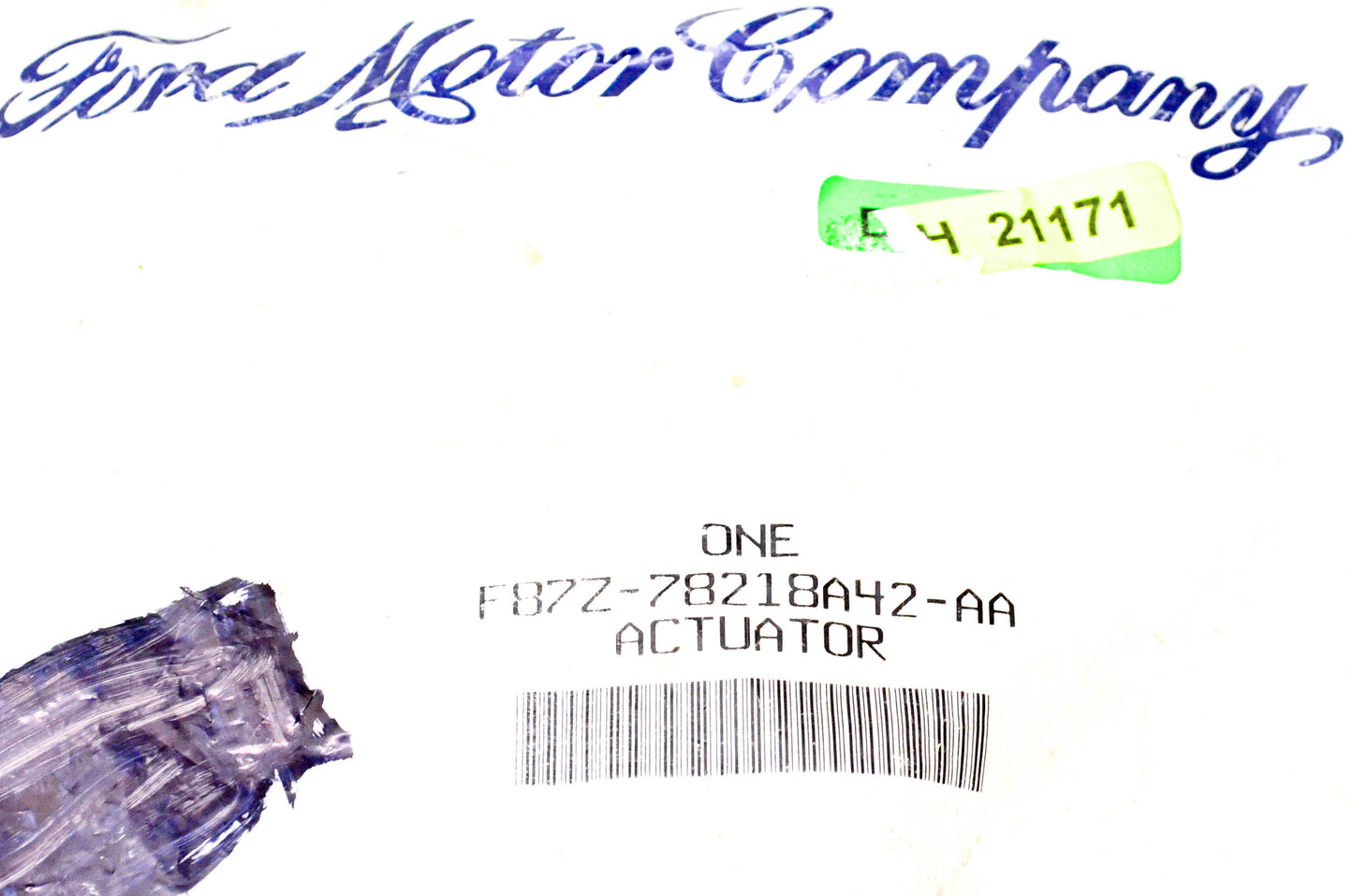 New OEM Ford F87Z-78218A42-AA Trunk Lock Actuator NOS