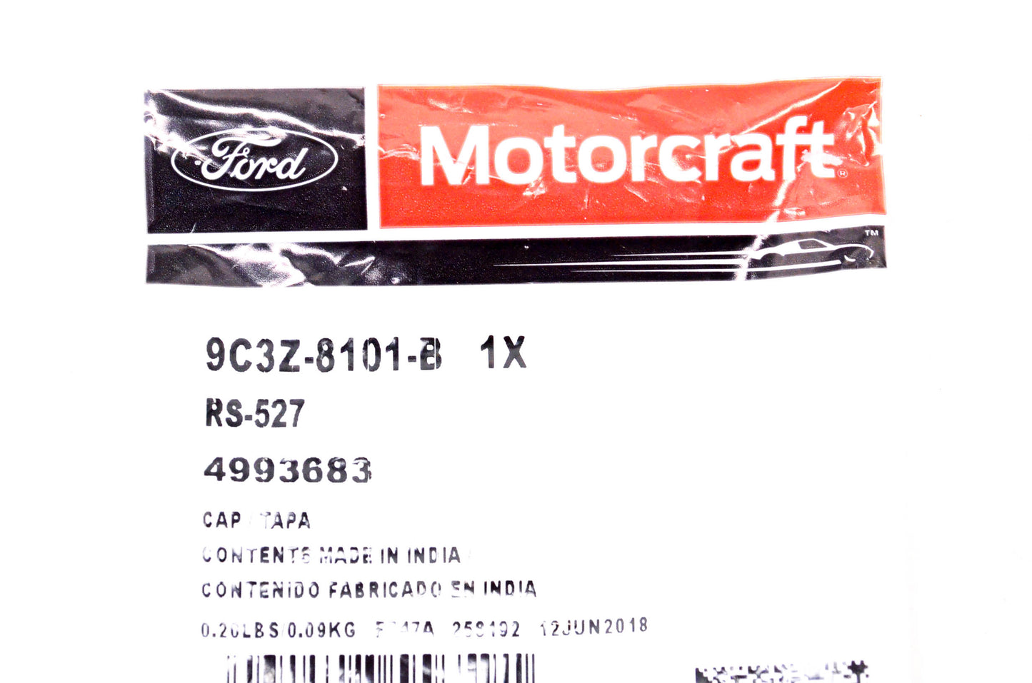 Motorcraft RS-527, 9C3Z-8101-B Coolant Reservoir Cap NOS
